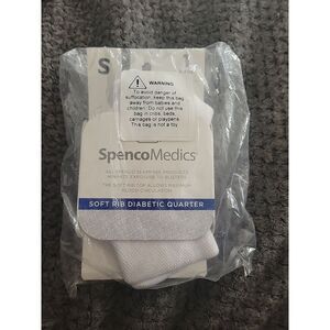 Spenco Medics Diabetic Soft Rib Quarter Socks, Small